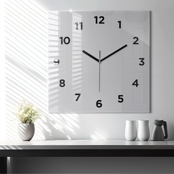 Square wall clock Light Gray