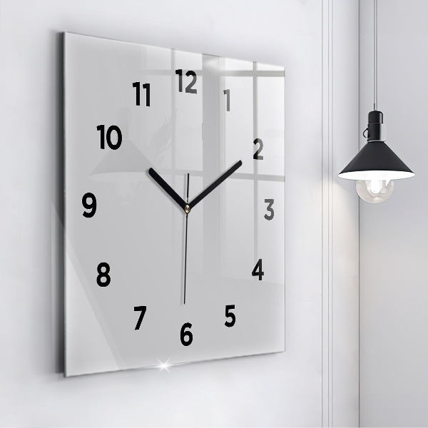 Square wall clock Light Gray
