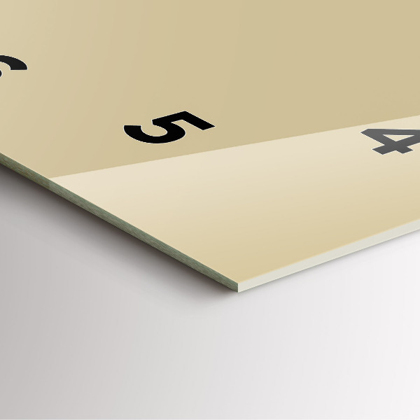 Square wall clock Beige