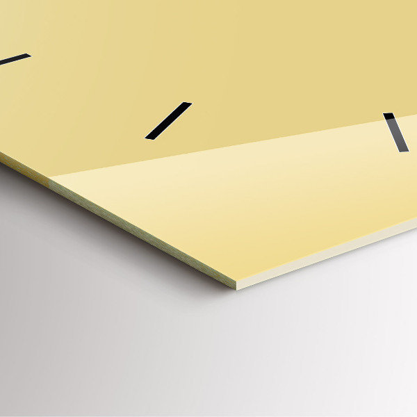 Square wall clock Creamy