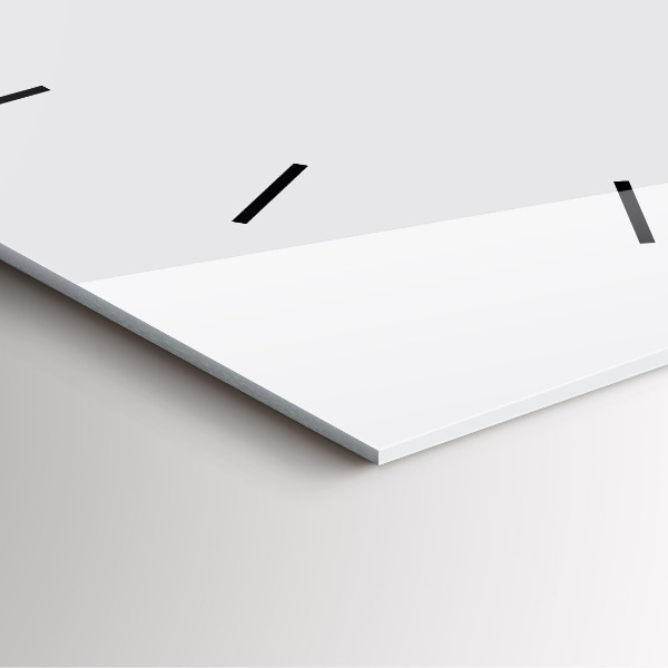 Square wall clock White