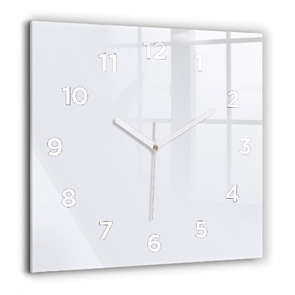 Square wall clock White