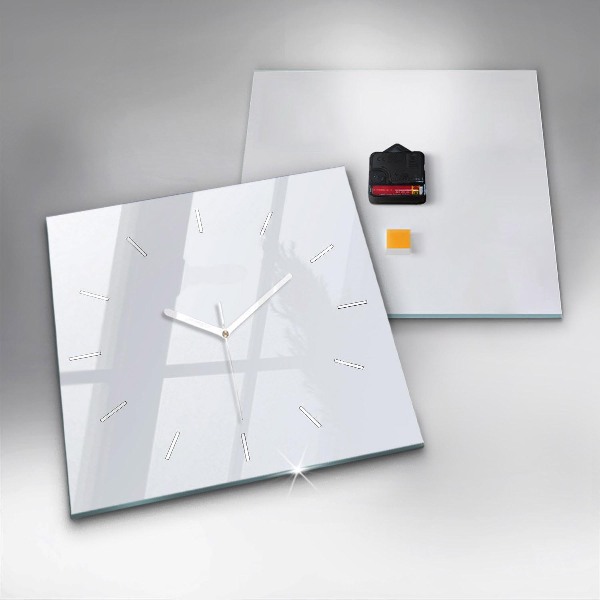 Square wall clock White