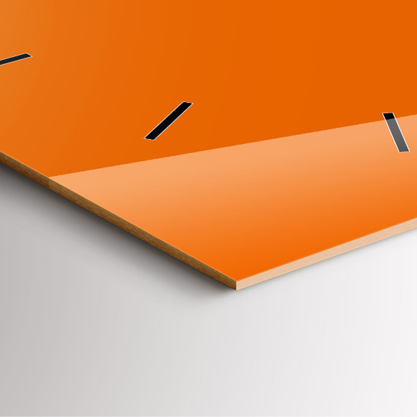 Square wall clock Orange