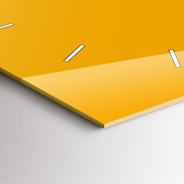 Square wall clock Dark Yellow