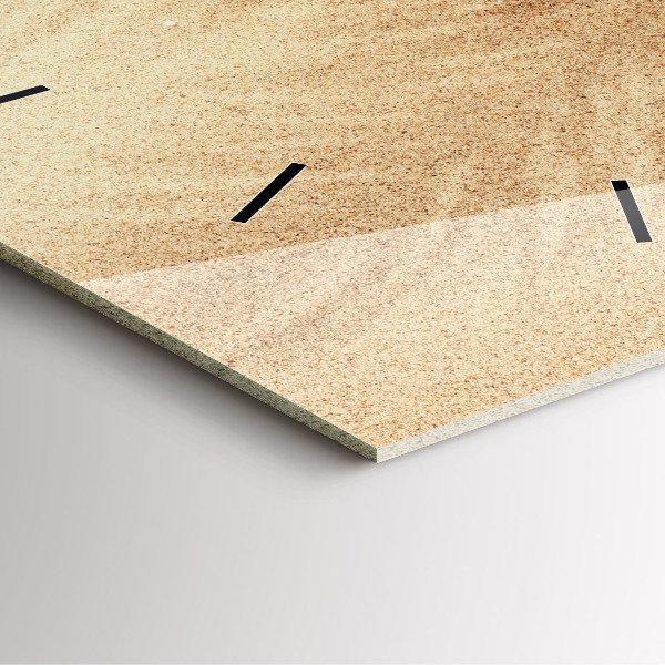 Square wall clock Golden abstraction