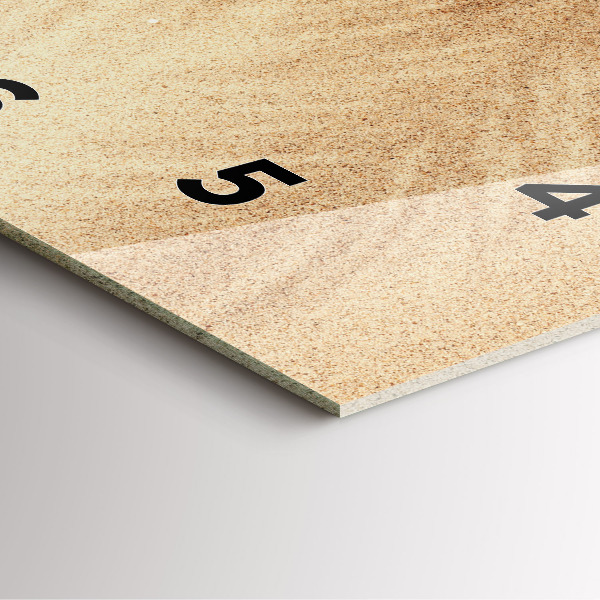 Square wall clock Golden abstraction