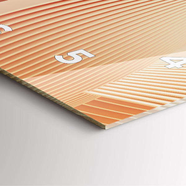 Square wall clock Abstract wave pattern