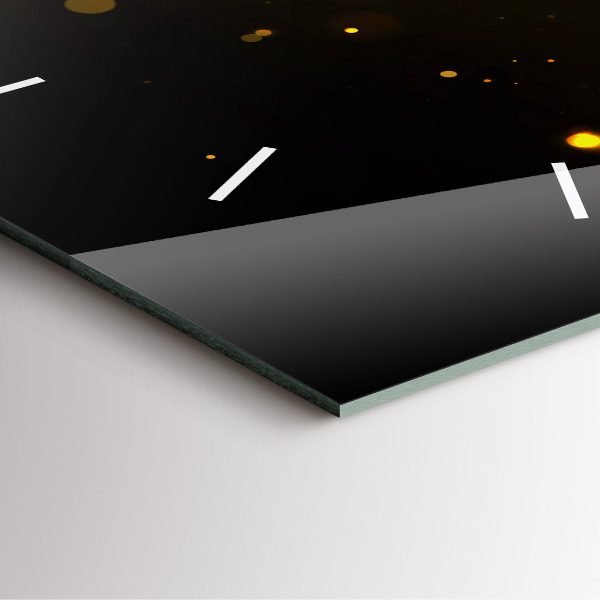 Square wall clock Gold dust