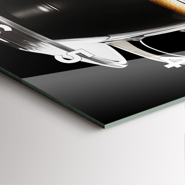 Square wall clock Black coffee