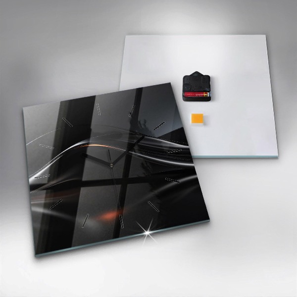 Square wall clock Abstraction