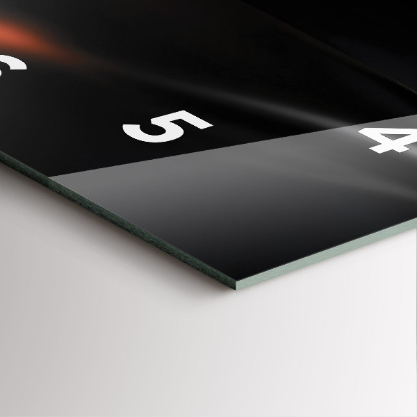 Square wall clock Abstraction