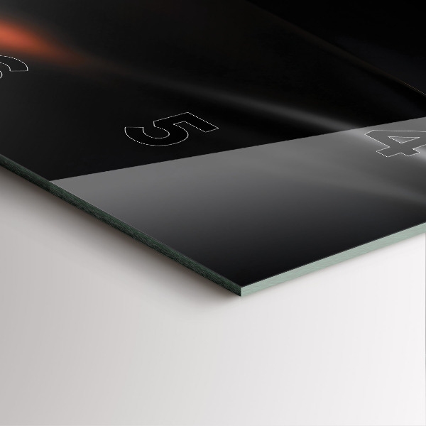 Square wall clock Abstraction