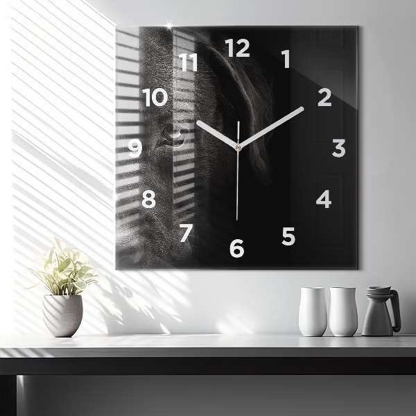 Square wall clock Scottish Fold Dog and Cat