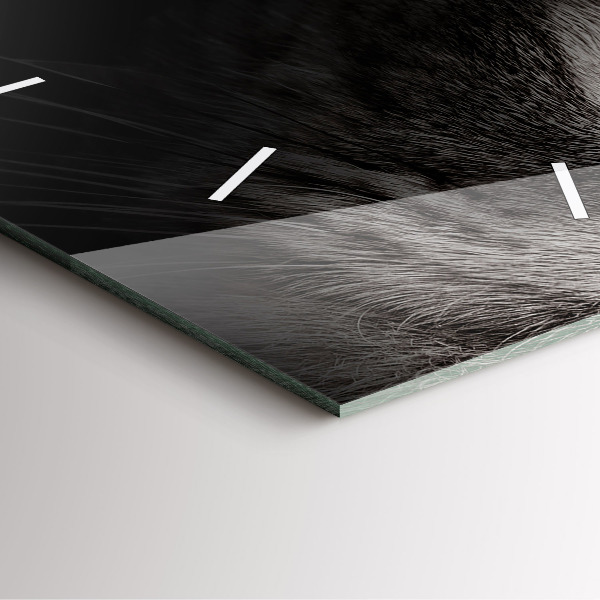 Square wall clock Scottish Fold Dog and Cat