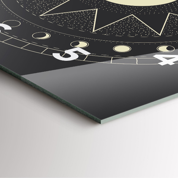 Square wall clock Moon phases