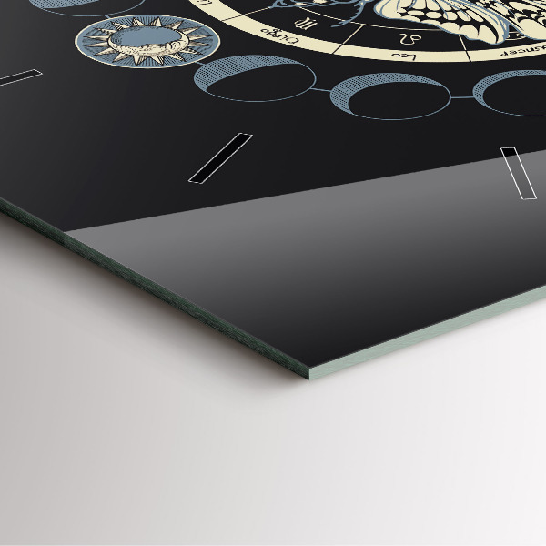 Square wall clock Moon phases