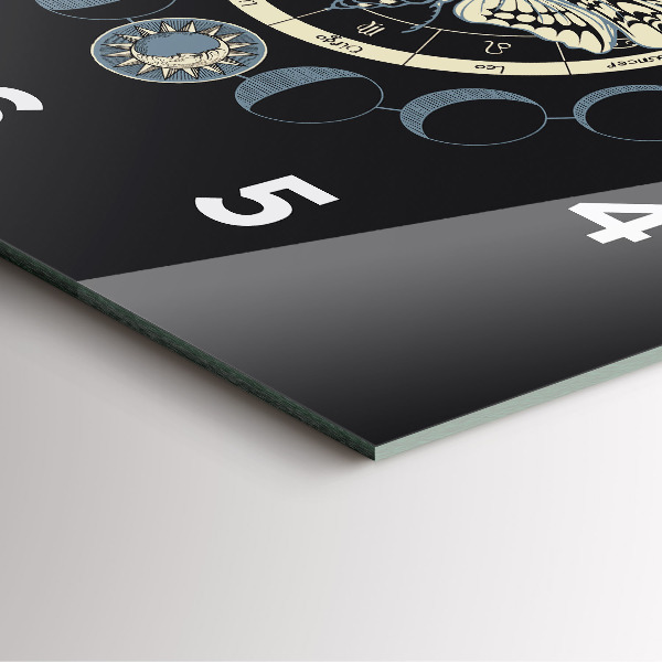 Square wall clock Moon phases