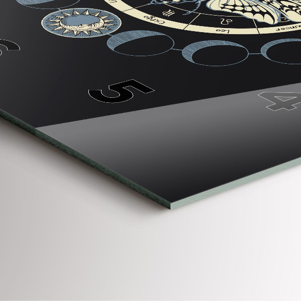 Square wall clock Moon phases