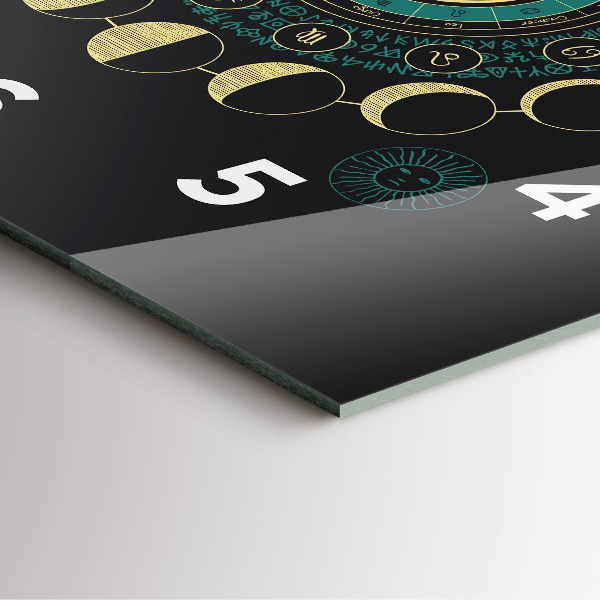 Square wall clock Moon phases