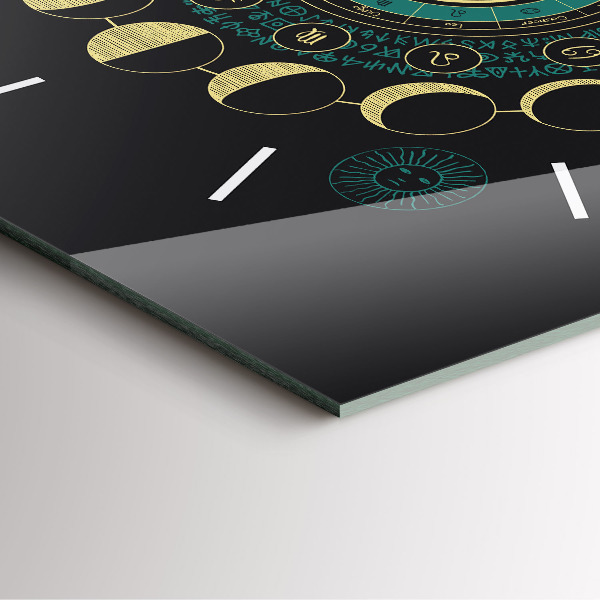 Square wall clock Moon phases