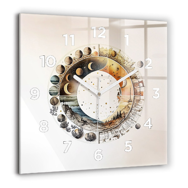 Square wall clock Astronomy clock
