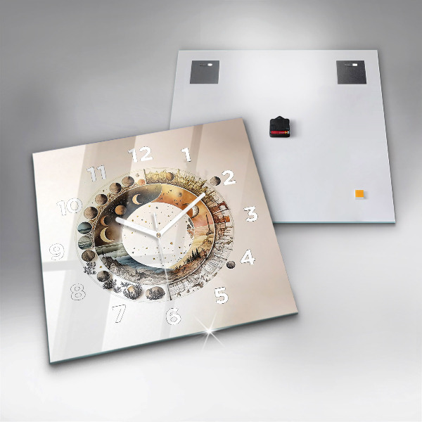 Square wall clock Astronomy clock