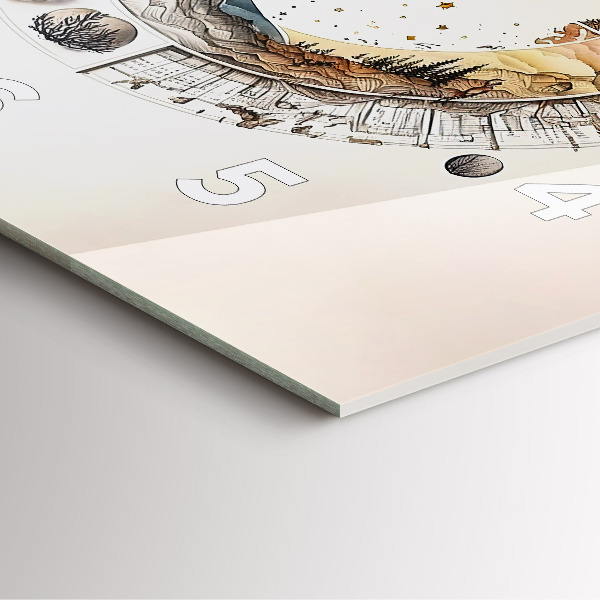 Square wall clock Astronomy clock