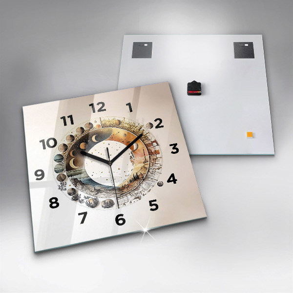 Square wall clock Astronomy clock