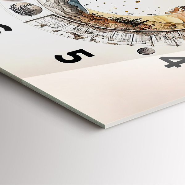 Square wall clock Astronomy clock