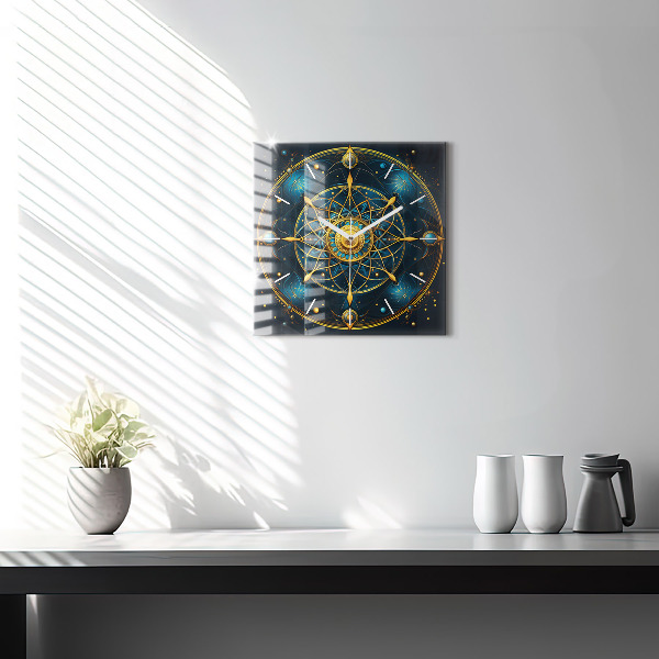 Square wall clock Horoscope clock