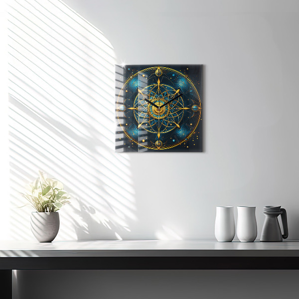 Square wall clock Horoscope clock
