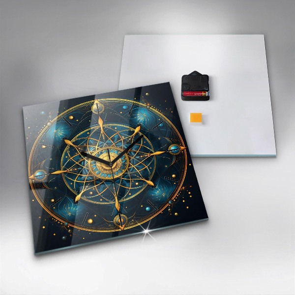 Square wall clock Horoscope clock