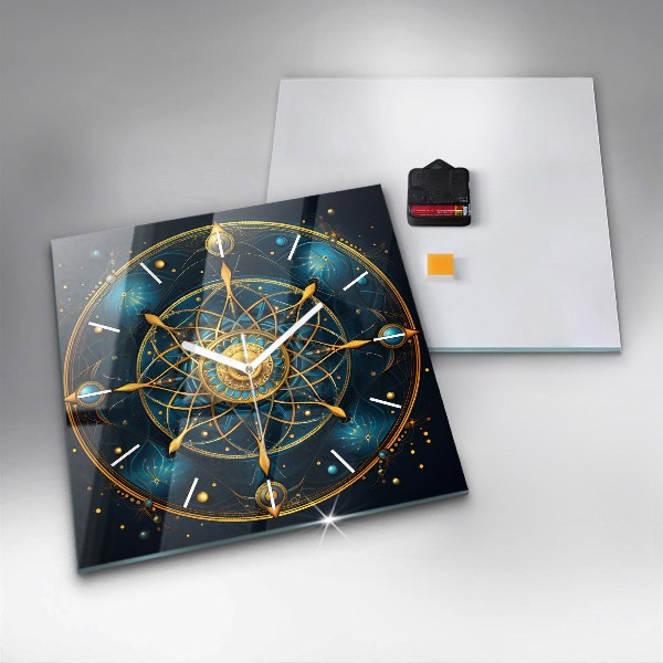 Square wall clock Horoscope clock