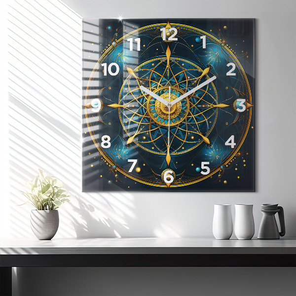 Square wall clock Horoscope clock