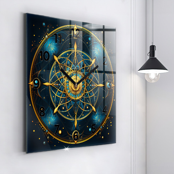 Square wall clock Horoscope clock