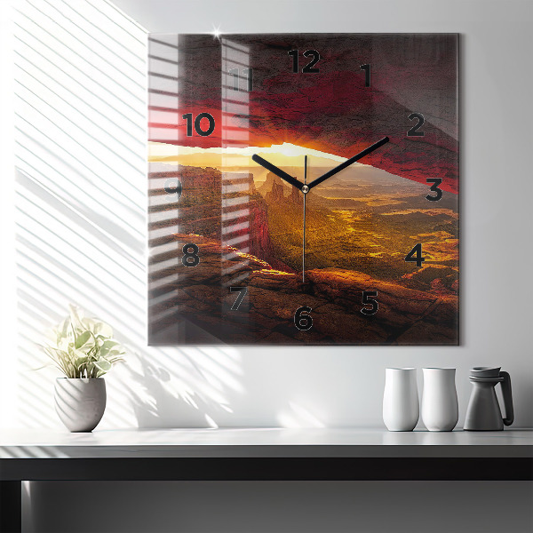 Square wall clock Grand Canyon Arizona