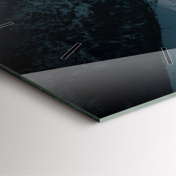 Square wall clock Sunset in the mountains