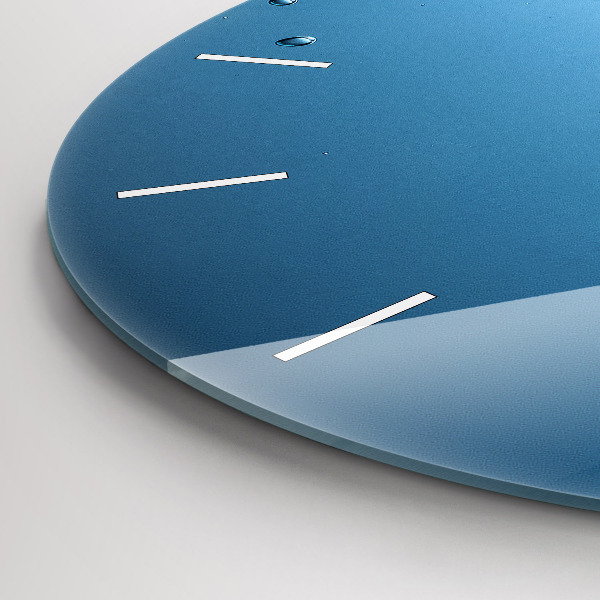 Round glass wall clock Underwater view