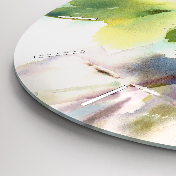 Round glass wall clock Visualization of Nature