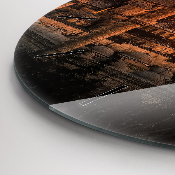 Round glass wall clock Mosque in Istanbul