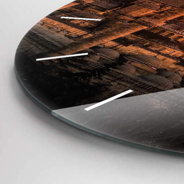 Round glass wall clock Mosque in Istanbul