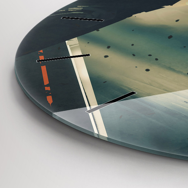 Round glass wall clock Lethal weapon game