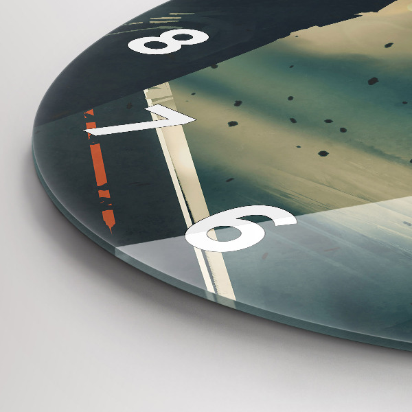 Round glass wall clock Lethal weapon game