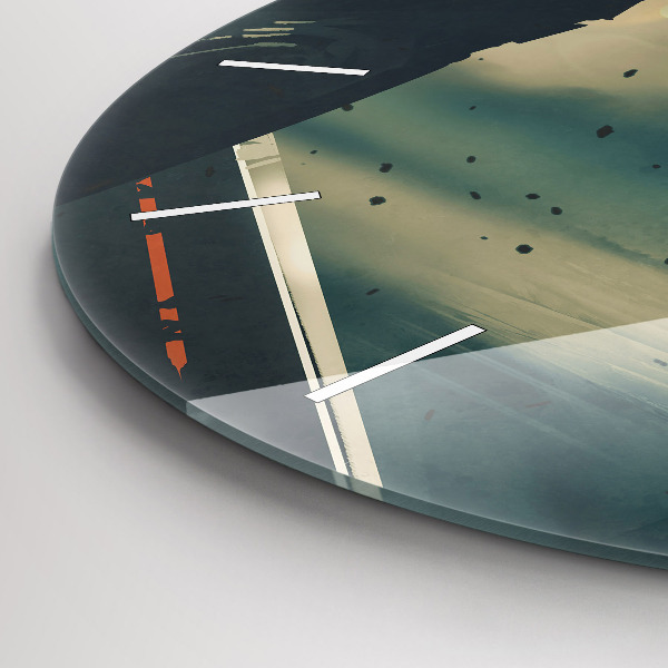 Round glass wall clock Lethal weapon game