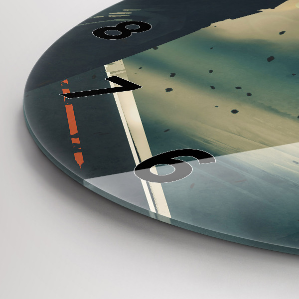 Round glass wall clock Lethal weapon game