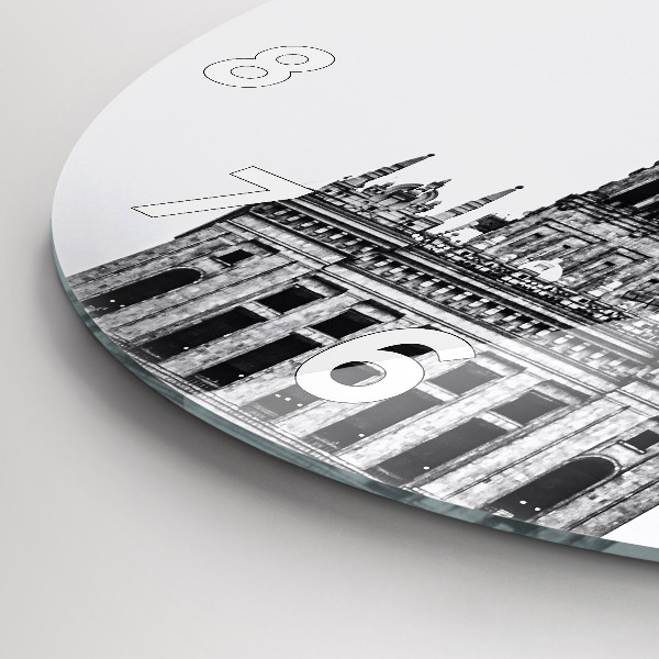 Round glass wall clock Palace of Culture and Science