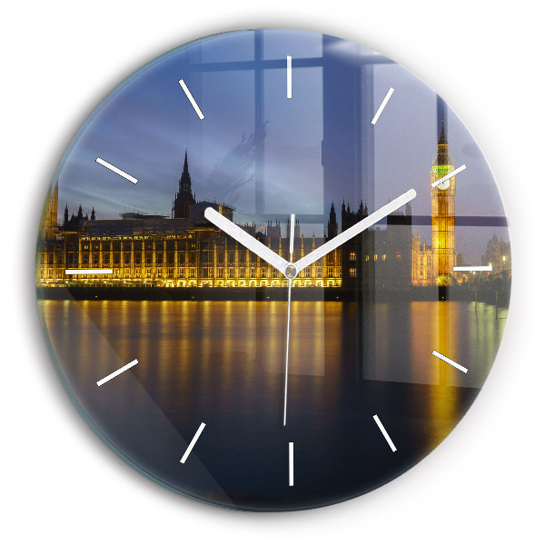 Round glass wall clock Winchester Palace London