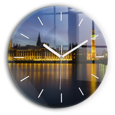 Round glass wall clock Winchester Palace London