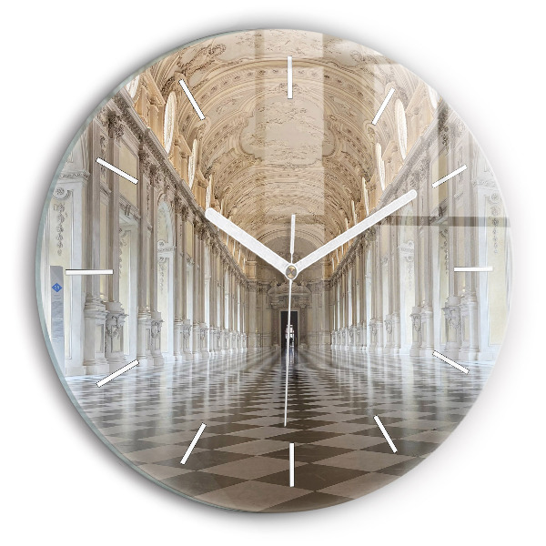 Round glass wall clock La Veneria Reale Museum